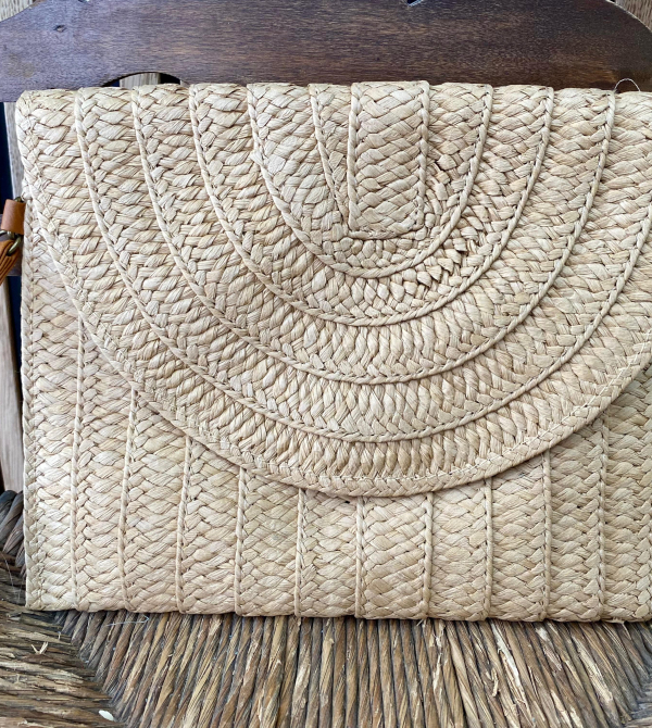 BOLSO DE RAFIA GERANIO