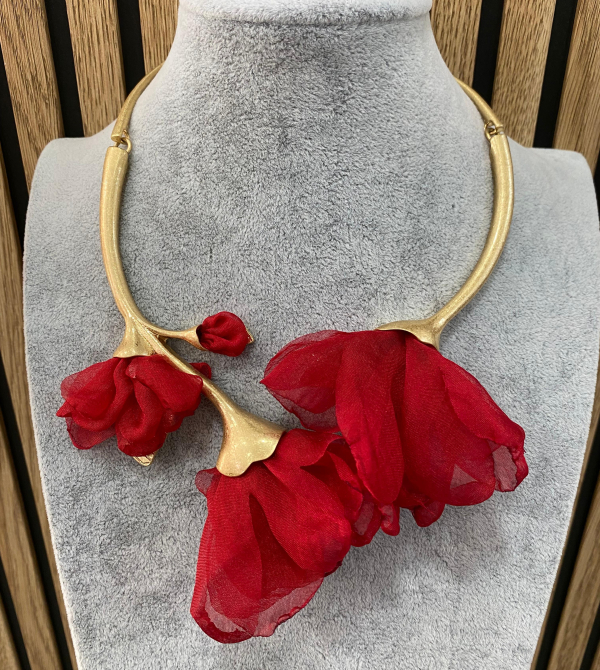 COLLAR AMAPOLA ROJA