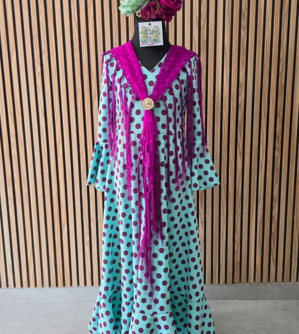 VESTIDO CORIA LUNARES NIÑA